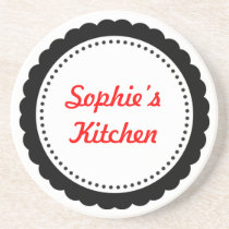 Scallop personalizado do preto da porta copos da c porta-copos
