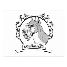 SCHNAUZER CARTAO POSTAL