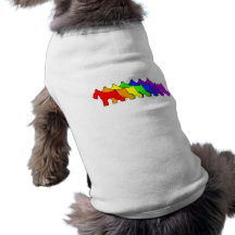 Schnauzer do arco-íris camisetas para cães