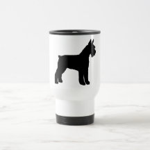 Schnauzer gigante (preto) caneca