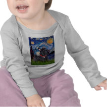 Scottish Terrier 6 - noite estrelado (vertical) Camisetas