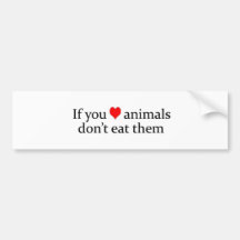 se você ama animais adesivo