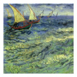 Seascape de Van Gogh na festa de aniversário de Sa Convites Personalizados