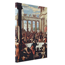 Sebastiano Ricci - casamento em Cana Impressão De Canvas Envolvida