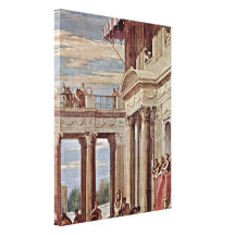 Sebastiano Ricci - casamento no detalhe de Cana Impressão De Canvas Envolvidas