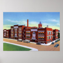 Segundo grau da central de Evansville Indiana Poster