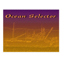 Seletor do oceano cartao postal