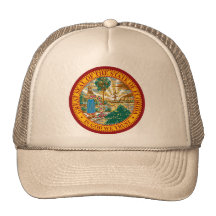 SELO DO ESTADO DE FLORIDA BONÉ