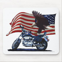 Selvagem & livre - Eagle patriótico, o velomotor & mousepads