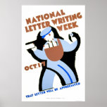 Semana da escrita da letra WPA 1940 Poster