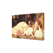 Senhor Frederick Leighton do ~ da mãe e da criança Impressão Em Canvas