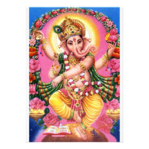 Senhor Ganesha da dança Convites Personalizados