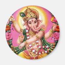 Senhor Ganesha da dança Ima De Geladeira