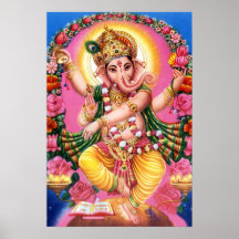 Senhor Ganesha da dança Posteres