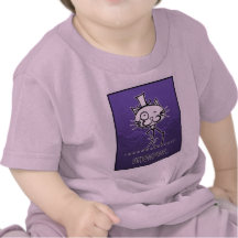 Senhor Gato Meow no roxo Tshirts