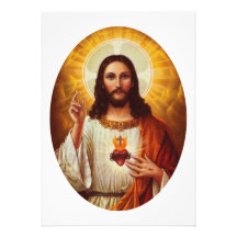 Senhor Jesus Cristo e o coração sagrado Convite