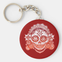 Senhora Chaveiro do crânio do açúcar - La Catrina