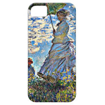 Senhora de Monet da arte com guarda-chuva Capas De iPhone 5 Case-Mate