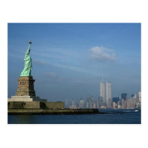 Senhora Liberdade & World Trade Center NYC das tor Cartoes Postais