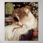 Senhora Lilith, Dante Gabriel Rossetti, arte do Vi Posteres