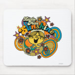 Senhorita pequena Luz do sol Floral Roda Mousepads