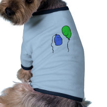 Sentimento azul? roupa para cães