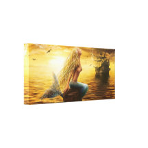 Sereia das CANVAS (option3) Impressão De Canvas Envolvidas