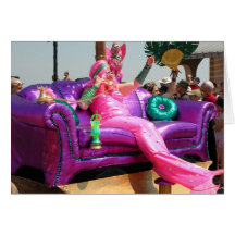 Sereia de Coney Island Cartao