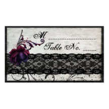 Série preta Placecards do casamento do laço Cartao De Visita