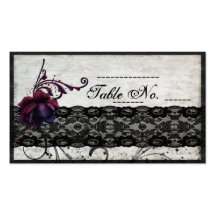 Série preta Placecards do casamento do laço Modelo Cartões De Visita