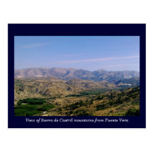 Serra montanhas do de Castril, Granada, espanha Cartão Postal