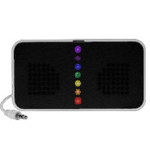 Sete chakras verticais caixinha de som para mini