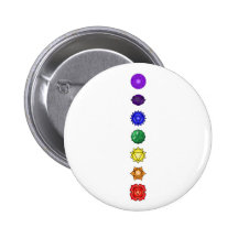 Sete chakras verticais pins