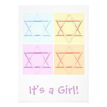 Seu uma menina! convites personalizados
