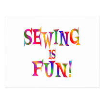 Sewing é divertimento cartão postal