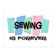 Sewing é Forever Cartoes Postais