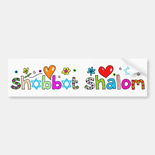 Shabbat, Shalom Adesivos