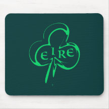 Shamrock Irlanda país de irlandês Eire Mousepads
