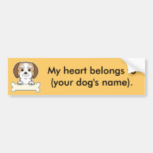 Shih personalizado Tzu Adesivo