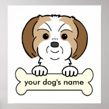 Shih personalizado Tzu Pôsteres