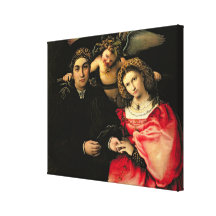 Signor Marsilio Cassotti e sua esposa, Faustina Impressão De Canvas Esticadas