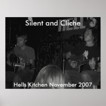 Silencioso e cliché, poster da cozinha dos inferno