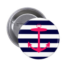 Silhueta cor-de-rosa da âncora boton
