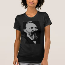 Silhueta de James A. Garfield T-shirts