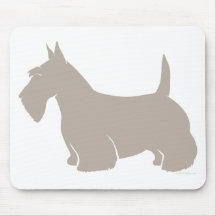 Silhueta do clássico de Terrier do Scottish Mousepad
