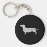 Silhueta do Dachshund de muitos Chaveiros