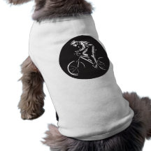 silhueta do inverse do clycer do ciclismo roupa para pets