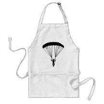 silhueta do skydiver avental