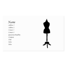 Silhueta II do formulário do vestido Modelo Cartao De Visita