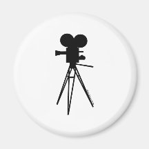 Silhueta retro da câmera de filme ima